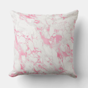 Pink White Marble Cushion