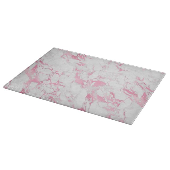 Pink White Marble               Cutting Board (Corner)