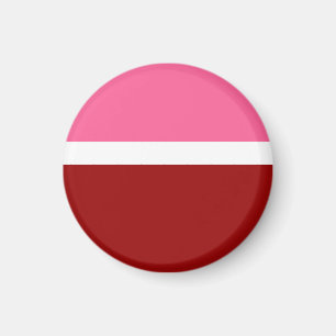 Pink White Maroon Red Colour Block Magnet