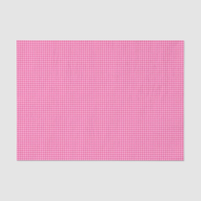 Pink-White Pastel Gingham-TISSUE WRAPPING PAPER (Front)