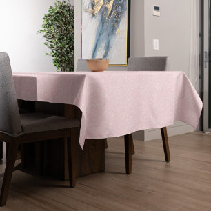 Pink White Pattern Simple Minimalist Tablecloth
