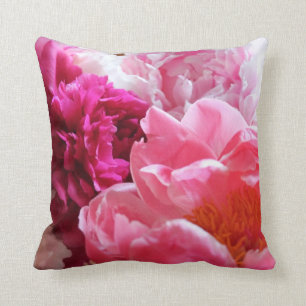 Pink & White Peony 2-Sided Pillow