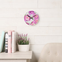 Pink White Peony Rose - Romantic Floral