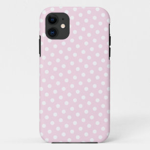 Pink & White Polka Dot Pattern iPhone 5 Case