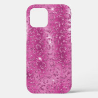 Pink White Sparkle Leopard Print