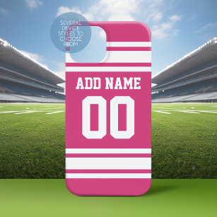 Pink White Sports Jersey with Name and Number Case-Mate Samsung Galaxy S8 Case