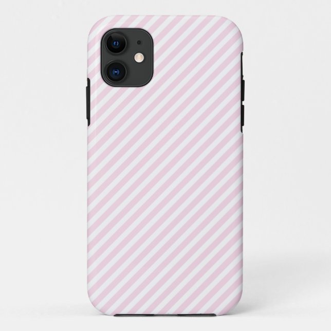 Pink & White Striped iPhone 5 Case (Back)