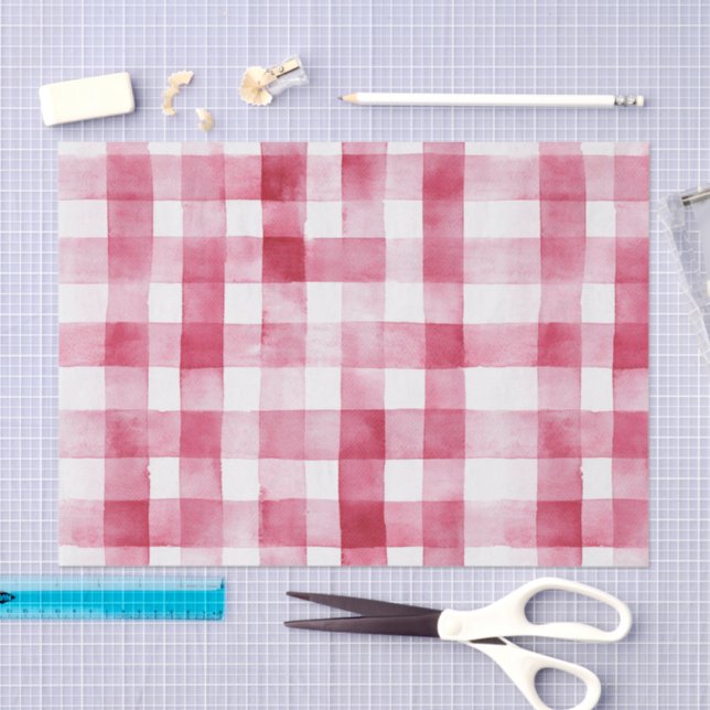 Pink White Stripes Birthday Tissue Paper (Craft)