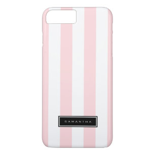 Pink & White Stripes iPhone 8 Plus/7 Plus Case