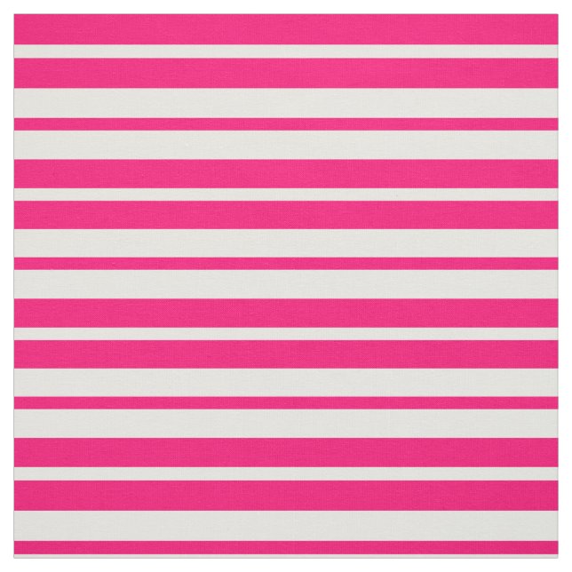 Pink White Stripes Pattern Design Fabric (Swatch)