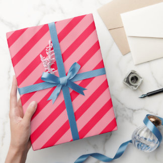 pink-white stripes – pink-white striped wrapping paper