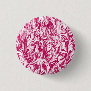 Pink & White Swirl 3 Cm Round Badge