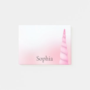 Pink White Unicorn  Post-it Notes