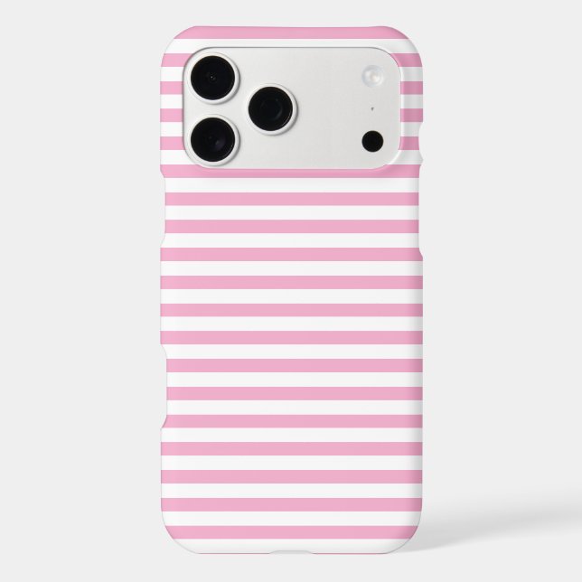 Pink White Vertical Stripe Pattern Design (Back)