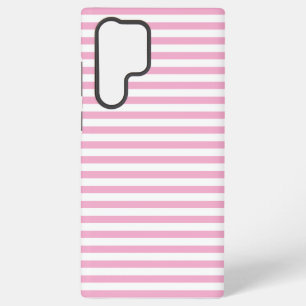 Pink White Vertical Stripe Pattern Design Samsung Galaxy Case