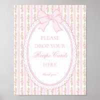 Pink & White Vintage Fancy Floral Share a Recipe