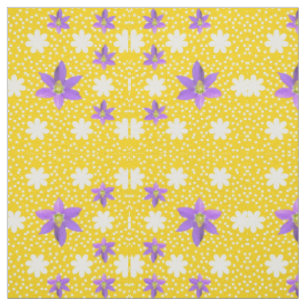 Pink White Yellow Joy Fabric