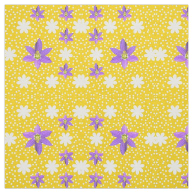 Pink White Yellow Joy Fabric (Swatch)
