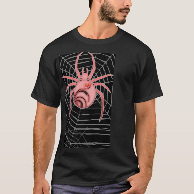 Pink Widow Web T-Shirt (Front)