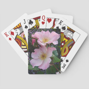 Pink Wild Rose Flower floral Photo Mum Mothers Day Playing Cards