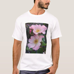 Pink Wild Rose Flower floral Photo T-Shirt