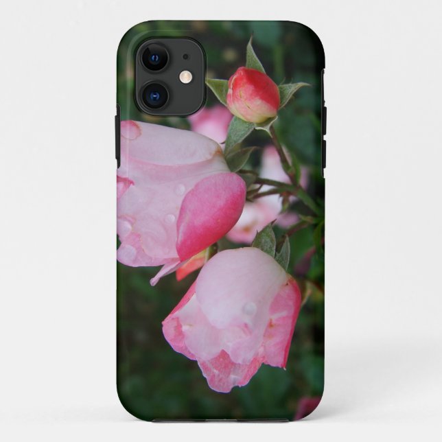 pink wild rose flowers Case-Mate iPhone case (Back)
