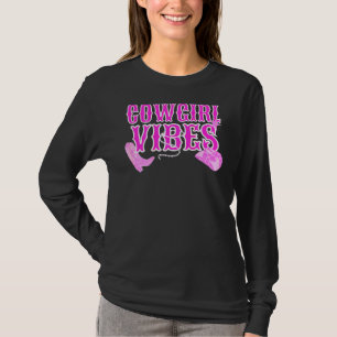 Pink Wild West Western Rodeo Yeehaw Country Cowgir T-Shirt