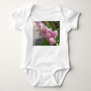 Pink Wildflower Baby Bodysuit Botanical Floral One