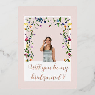 Pink Wildflower Bridesmaid