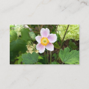 Pink Wildflower Business Card Botanical Floral P
