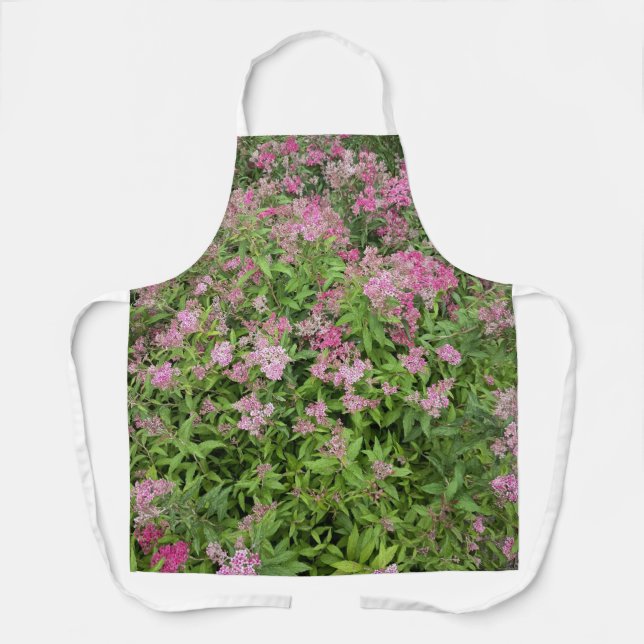 Pink Wildflower Garden Apron (Front)