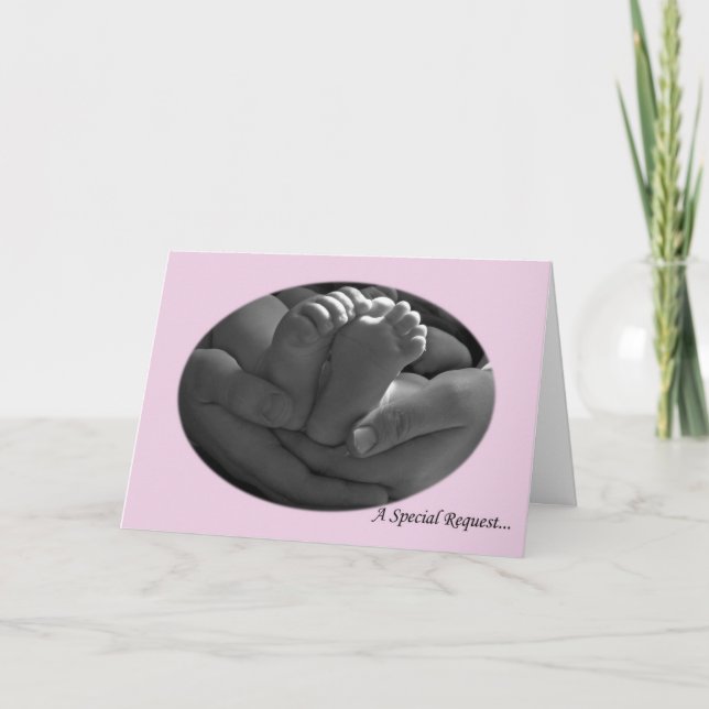 Pink "Will you be my Godfather" from Girl Card (Front)