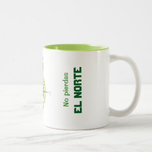 Pink wind race minimalist Two-Tone coffee mug