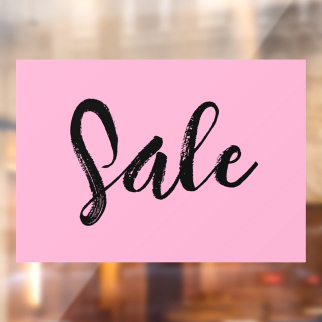 Pink Window Sale Sign, Boutique Sale Sign, Modern  (Sheet 2)