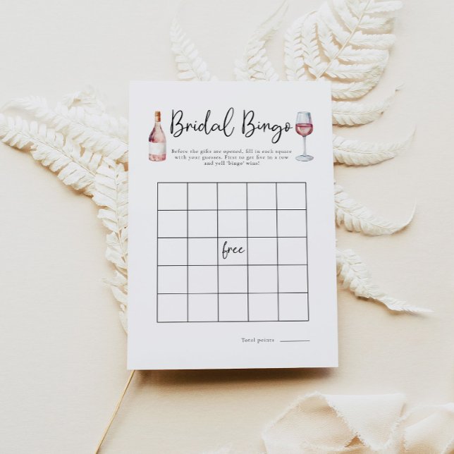 Pink Wine Bridal Bingo Bridal Shower Game (Creator Uploaded)