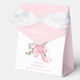 Pink Winter Ballerina Tutu Cold Baby Shower  Favour Box
