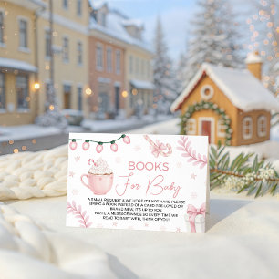 Pink Winter Books for Baby Card