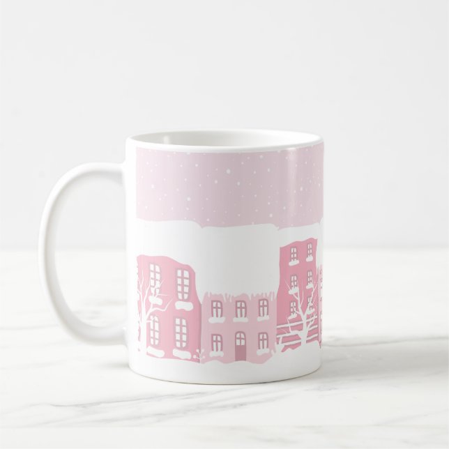 Pink Winter Mug (Left)