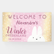 Pink Winter Onederland Bunny Party