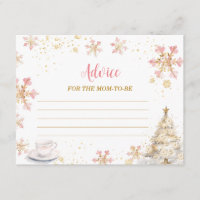 Pink Winter Tea Party Baby Shower Advice For Mum