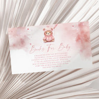 Pink Winter Teddy Bear Baby Shower Books For Baby