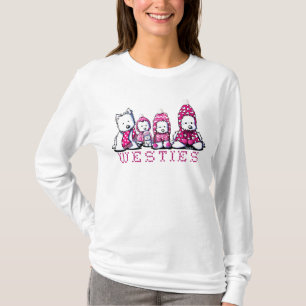 Pink Winter Westies T-Shirt