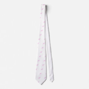 Pink Wire Haired Fox Terrier Tie