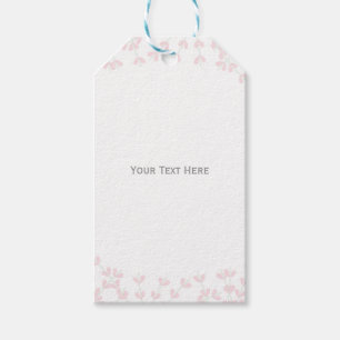 Pink Wispy Rustic Vine Elegant Bridal Shower Favou Gift Tags