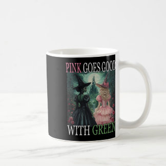 Pink Witch Goes Good With Green Halloween Witch Wo Coffee Mug