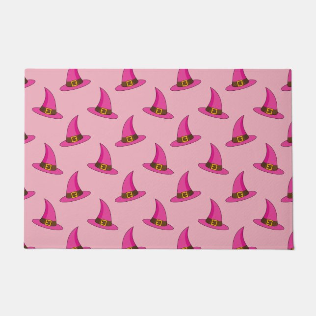 Pink Witch Hat Doormat (Front)