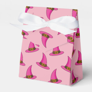Pink Witch Hat Favour Box