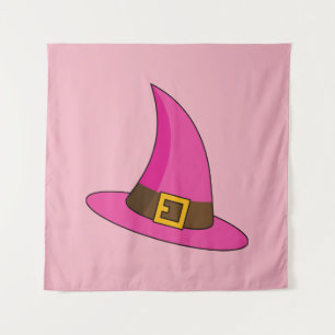 Pink Witch Hat Tapestry