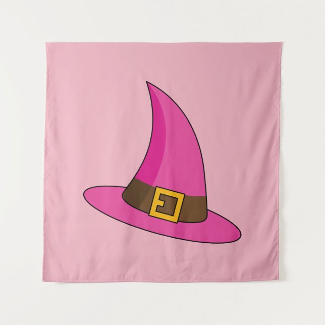 Pink Witch Hat Tapestry (Front)