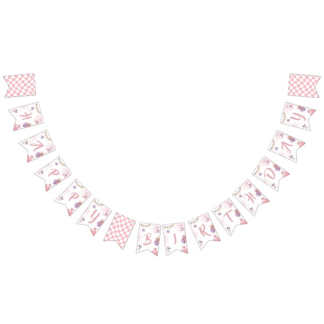 Pink Witch Spooky One Party Backdrop Banner (All)